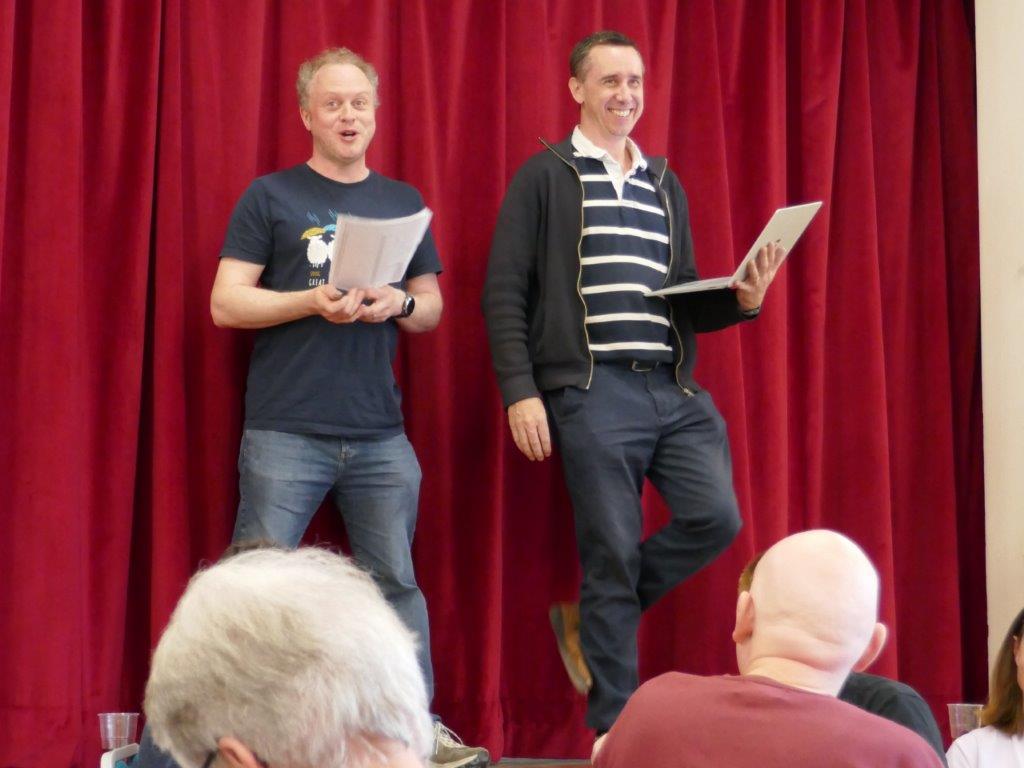 Judges Chris Poole and Matt Hilling